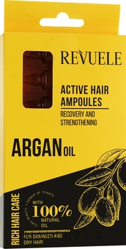 Активні ампули для волосся з арганієвою олією - Revuele Argan Oil Active Hair Ampoules 8x5ml (1057628-156381)