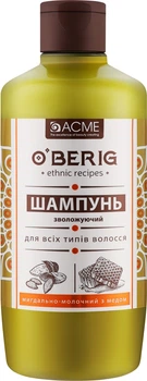 Крем-шампунь "Мигдальово-молочний" із медом - O'BERIG 500ml (650677-97373)