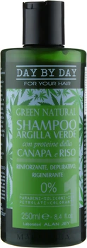 Шампунь із зеленою глиною, протеїнами коноплі й рису - Alan Jey Green Natural Shampoo 250ml (793598-96288)
