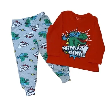 Хлопковая пижама на мальчика с Дино Primark 86 92