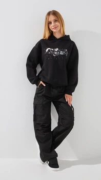Брюки однотонные для девочки Yekipeer 33 158 см Черный shop (2000999161315)