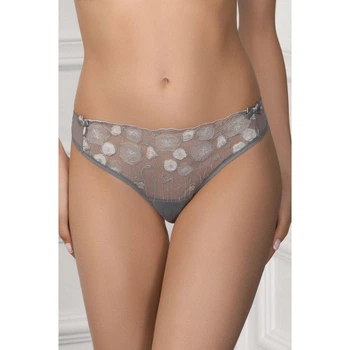 Трусы бразилиана женские Jasmine Genta Flirt 2256-34 XL серый