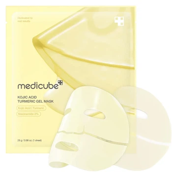 Освітлювальна гідрогелева маска з койєвою кислотою та куркумою Medicube Kojic Acid Turmeric Brightening, 28 г