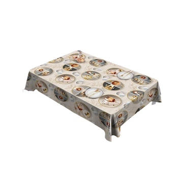Клеенка для кухни рулон на тканевой основе MA-5452 1.4х20 м ПВХ с рисунками 3D Разноцветный