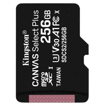 Карта памяти Kingston 256GB microSDXC Canvas Select Plus 100R A1 C10 (SDCS2/256GBSP) без SD-адаптера [66806]