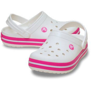 Дитячі сабо Crocs Juniors' Crocband™ Clog 33 Вайт/пинк 207006