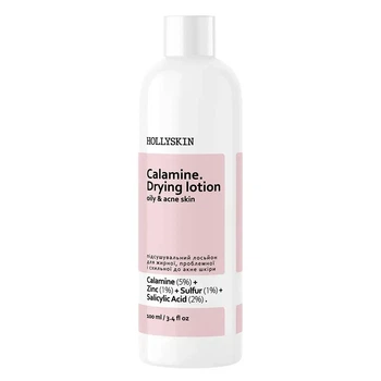 Подсушивающий лосьон для жирной проблемной и склонной к акне кожи HOLLYSKIN Calamine Drying Lotion 100 мл