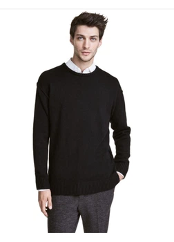 Свитер мужской H&M Чёрный М (0438633)