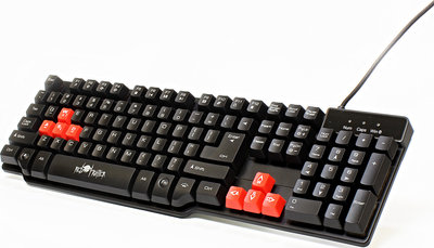 Klawiatura przewodowa Red Fighter K1 USB Black (8590274464186)