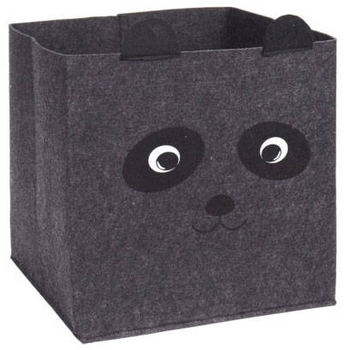 Контейнер для іграшок Home & Styling Collection Cuties 32 x 32 x 32 см Антрацитовий (8719987729874)