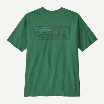 Футболка чоловіча бавовняна Patagonia Men's P-6 Logo Responsibili-Tee М Зелений (80013770)
