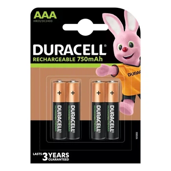 Аккумулятор DURACELL HR03 (AAA) 900 mAh набор 4 штуки