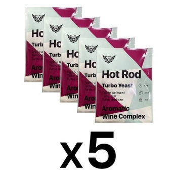 Винные дрожжи Hot Rod Aromatic Wine Complex (40г) для фруктовой и ягодной серовины 5 шт.