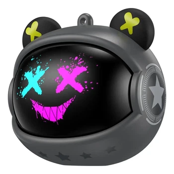 Наушники Onikuma T20 TWS с киберпанковым дизайном (Bluetooth 5.3, игровые, черные)