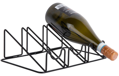 Stojak na wino Present Time Metalowy Czarny (8714302736797)