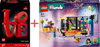 Набір конструкторів LEGO Art LOVE 791 деталь + Friends Караоке-вечірка 196 деталей (31214_42610)