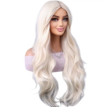 Парик женский блондинки косплей, термоволокно DC WIG-112