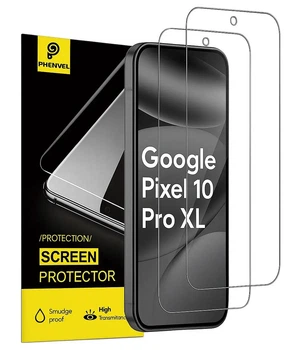 Защитное стекло PHENVEL 2.5D для Google Pixel 10 Pro XL (Полностью прозрачное стекло)