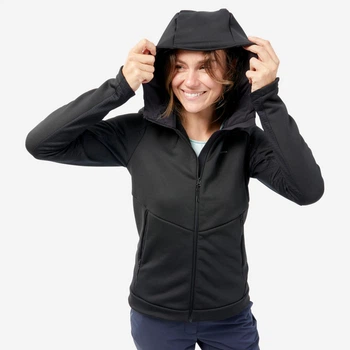 Кофта жіноча для туризму QUECHUA MH520 флісова 2XL