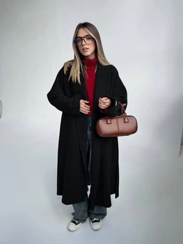 Женское пальто Fashion 9CR_2040Black L Черное (2000000956428)