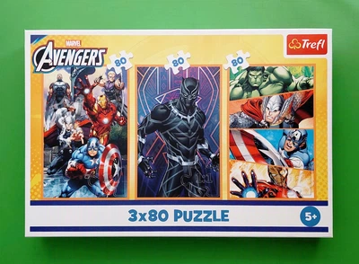Пазли Trefl 3х (34883) 80 шт The Avengers Дні наповнені діями