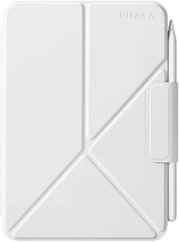 Чехол для планшета Pitaka MagEZ Case Folio 2 для Apple iPad mini 6/iPad mini (A17 Pro) с креплением для стилуса Apple Pencil White (FIM2402)