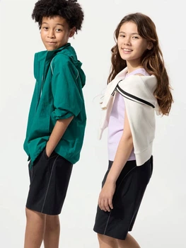 Дитячі шорти на резинці для хлопчика Uniqlo 910269480 110 см Чорні (1159844000)