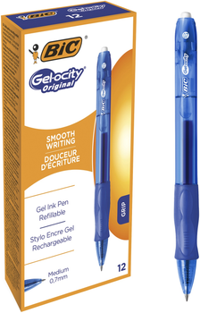 Zestaw długopisów żelowych BIC Gel Ocity Original Niebieski 0.35 mm 12 szt (3086126600666)