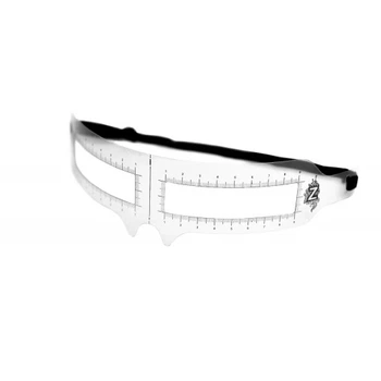ZOLA Лінійка для розмітки брів з гумкою Ruler for marking eyebrows with an eraser