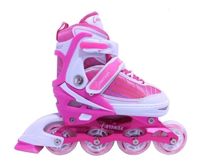 Роликовые коньки Caroman Sport Pink размер 32-36