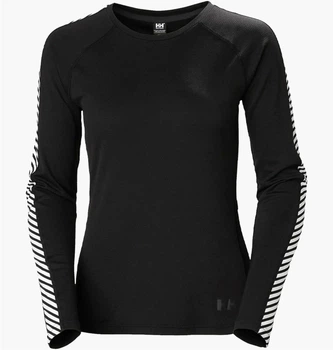Термобелье мужское Helly Hansen Lifa Active Stripe Crew L Чорний 49413-990