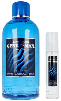 Zestaw meski Luxana Gentleman Woda toaletowa 50 ml + Wklad wymienny Woda toaletowa 1000 ml (8414152258240) (955555909742429) - Outlet Zestaw meski Luxana Gentleman Woda toaletowa 50 ml + Wklad wymienny Woda toaletowa 1000 ml (8414152258240) (955555909742429) - Outlet