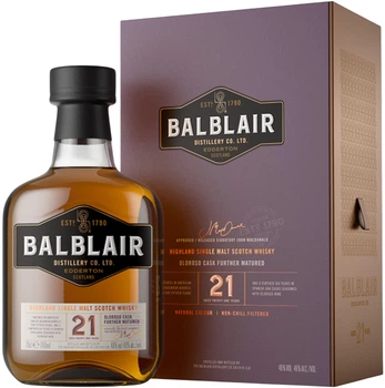 Віскі Balblair 21 y.o. 0.7 л 46% в подарунковій упаковці (5010509883313)