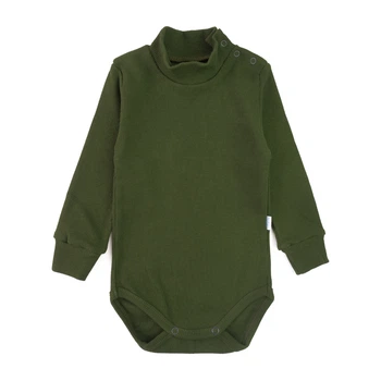 Боди Dexter`s с длинным рукавом и высокой горловиной khaki 98 см
