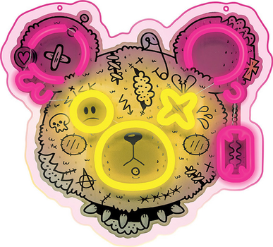 Dekoracyjny neon LED szyld Forever Light PUNK TEDDY BEAR 33 x 31 cm (RTV100288)