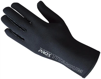 Перчатки Prox Titanium Glove неопреновые водонепроницаемые для рыбалки в холодную погоду 5-Finger Cut