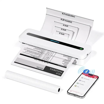 Портативний бездротовий термопринтер Phomemo M832 Bluetooth 2600mAh, білий