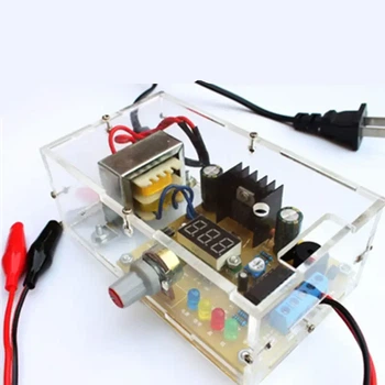 Лабораторне джерело живлення, регульований 1.25В-12В - DIY набір для самостійного складання