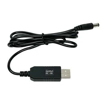 Повышающий переходник кабель шнур для роутера/терминала DC USB 5V на 9V DC 5.5х2.1 от повербанка (9 Вольт)