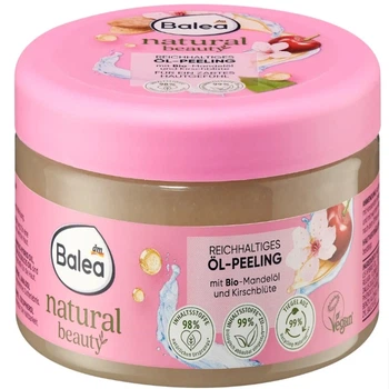 Скраб для тіла Balea Natural Beauty Ol-peeling з органічним мигдальним маслом та цвітом вишні 300 г