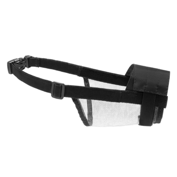 Намордник нейлоновый Collar DOG EXTREMЕ регулируемый с сеткой №1 14-20 см Чорний