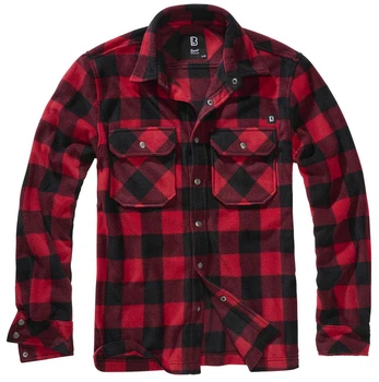 Сорочка Brandit Jeff Fleece L red/black (9720.41.L)
