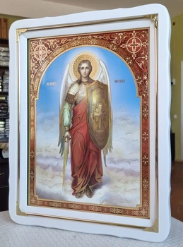 Икона Святой Архистратиг Михаил 47*37, сюжет 30*40 (5429)
