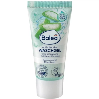 Освежающий гель для умывания Balea с 10% алоэ вера, 20 мл