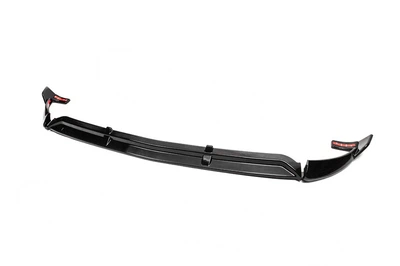 Передняя юбка-спойлер 1234 Upgrade (2016-2019, черная) для Mercedes E-Class W213
