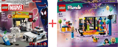 Набір конструкторів LEGO Marvel Всесвіт-павук: Майлз Моралес проти Плями 254 деталі + Friends Караоке-вечірка 196 деталей (76311_42610)
