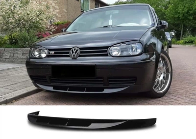 Губа під передній бампер для Volkswagen Golf 4, чорний матовий.