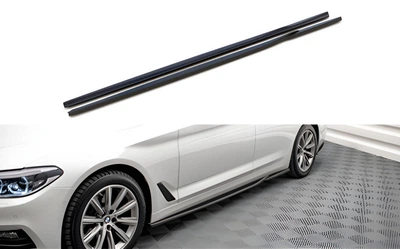 Боковые пороги DPT V-2 (черный глянец) для BMW 5 серии G30/G31 (2017-2023 гг), пороги для BMW 5
