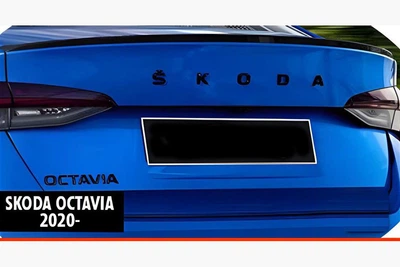 Спойлер DPT V-2 (черный глянец) для Skoda Octavia IV A8 (2020-), аэродинамический спойлер для Octavia IV