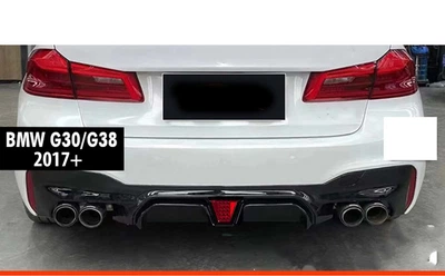 Дифузор заднього бампера для BMW 5 M5 G30/G31 2017-2020, чорний глянець